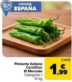 Carrefour Market Carrefour - pimiento italiano el mercado oferta