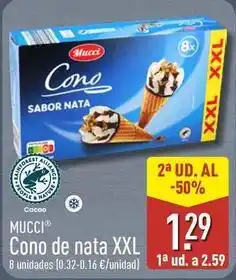 ALDI Mucci - cono de nata xxl oferta