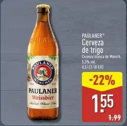 ALDI Paulaner - cerveza de trigo oferta