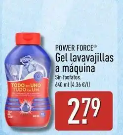 ALDI Power force - gel lavavajillas a maquina oferta