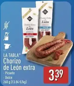 ALDI Chorizo de leon extra picante oferta