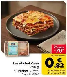 Carrefour Market Lasana bolonesa oferta