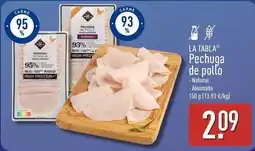 ALDI La tabla - pechuga de pollo oferta