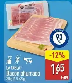 ALDI Bacon ahumado oferta