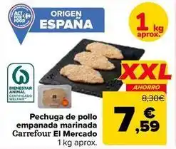 Carrefour Market Carrefour - pechuga de pollo empanada marinada el mercado oferta