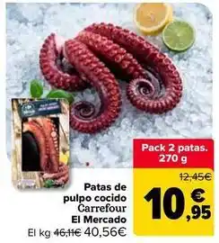 Carrefour Market Carrefour - patas de pulpo cocido el mercado oferta
