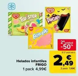 Carrefour Market Frigo - helados infantiles oferta