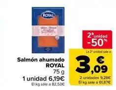Carrefour Market Royal - salmon ahumado oferta