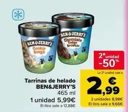 Carrefour Market Ben & jerry's - tarrinas de helado oferta