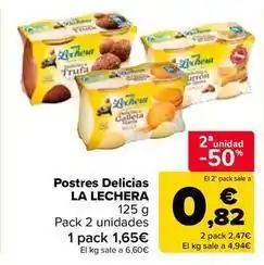 Carrefour Market La lechera - postres delicias oferta