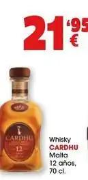 TOP Cash & Carry Cardhu - whisky malta 12 anos oferta