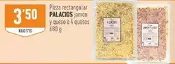 Supermercados Deza Palacios - pizza rectangular jamón y queso o 4 quesos oferta