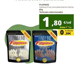 Supermercados Tu Alteza Filipinos - galletas fino chocolate blanco /leche oferta