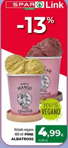 Spar La Palma Pink Albatross helado vegano oferta