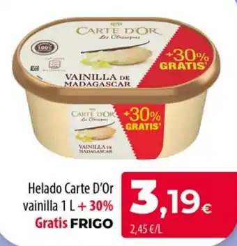Carte D'Or helado vainilla