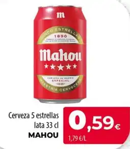 Spar La Palma Mahou cerveza 5 estrellas oferta