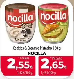 Spar La Palma Nocilla Cookies & Cream o Pistacho oferta