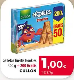 Spar La Palma Gullón Galletas Tuestis Hookies oferta