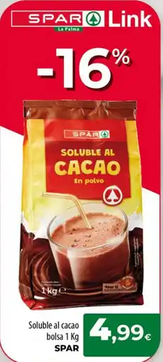 Spar La Palma spar soluble al cacao oferta