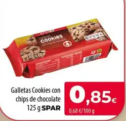 Spar La Palma SPAR Galletas Cookies con chips de chocolate oferta