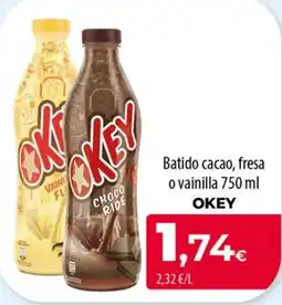 Spar La Palma Okey batido cacao, fresa o vainilla oferta