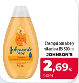 Spar La Palma johnson's baby champú con aloe y vitamina b5 oferta