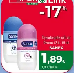 Spar La Palma Sanex Desodorante roll-on oferta