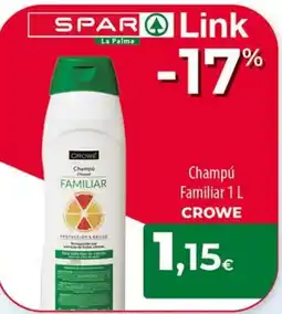 Spar La Palma Crowe champú familiar oferta