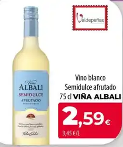 Spar La Palma Viña Albali vino blanco semidulce afrutado oferta