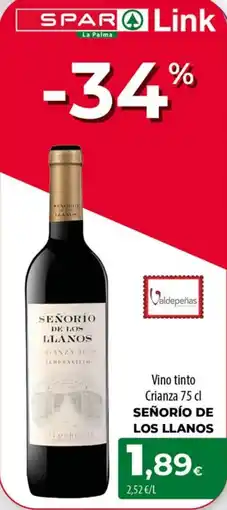 Spar La Palma Valdepeñas Señorio de los Llanos oferta