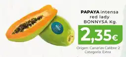 Spar La Palma BonnySa papaya intensa red lady oferta