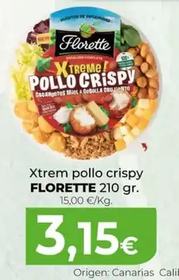 Spar La Palma Florette xtrem pollo crispy oferta