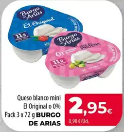 Spar La Palma Burgo de Arias queso blanco mini oferta