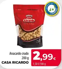 Spar La Palma Casa Ricardo anacardo crudo oferta