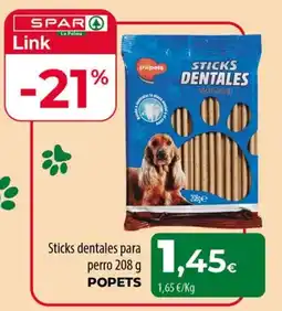 Spar La Palma Popets sticks dentales para perro oferta