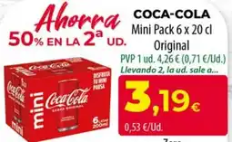 Spar La Palma Coca-Cola Mini Pack 6 x 20 cl Original oferta