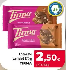 Spar La Palma Tirma chocolate variedad oferta