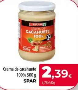 Spar La Palma spar crema de cacahuete 100% oferta