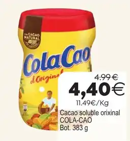Plenus Supermercados ColaCao Cacao soluble orixinal oferta
