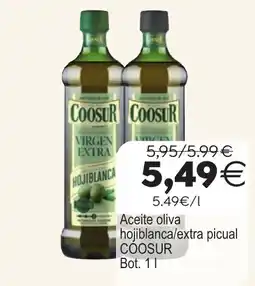 Plenus Supermercados Coosur aceite oliva hojiblanca/extra picual oferta