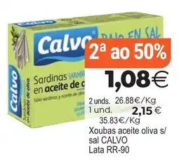 Plenus Supermercados Calvo sardinas en aceite de oliva oferta