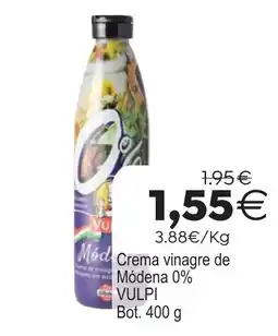 Plenus Supermercados Vulpi crema vinagre de Módena 0% oferta