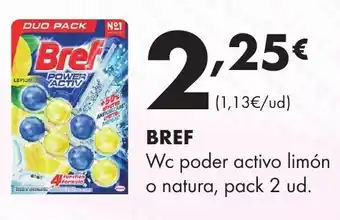Bref Wc poder activo limón o natura