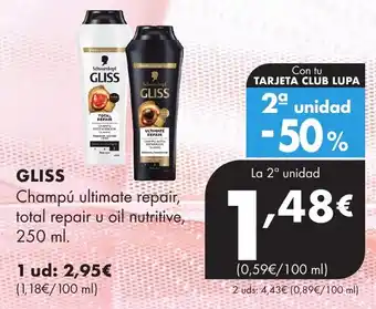 Gliss champú ultimate repair