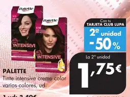 Supermercados Lupa Palette tinte intensive creme color oferta