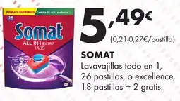 Supermercados Lupa Somat lavavajillas todo en 1 oferta