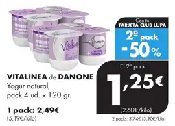 Supermercados Lupa Vitalinea de Danone oferta