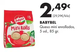 Supermercados Lupa Babybel Queso mini enrollados oferta