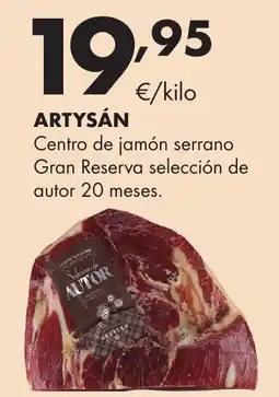 Supermercados Lupa Artysán centro de jamón serrano oferta