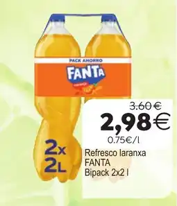 Plenus Supermercados Fanta refresco laranxa oferta